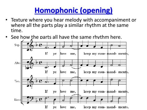 melody dominated homophony music definition